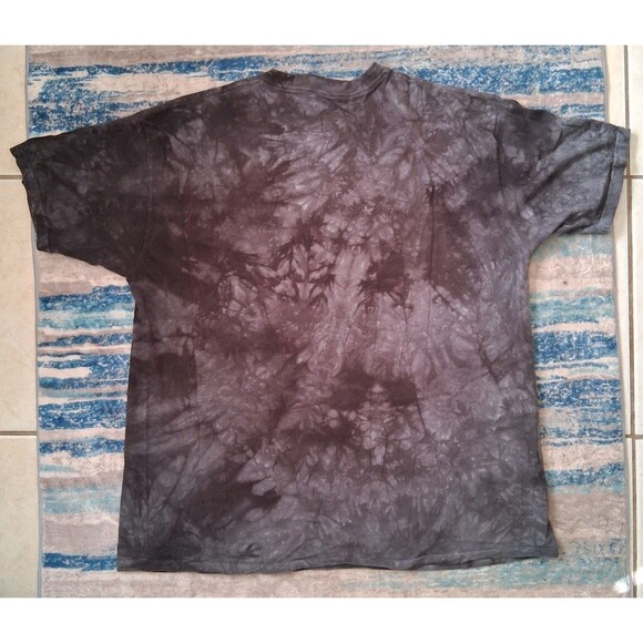 The Mountain Space Kittens Astronaut Cats Black Gray Tie-Dye Shirt 2XL Y2K - Picture 3 of 5